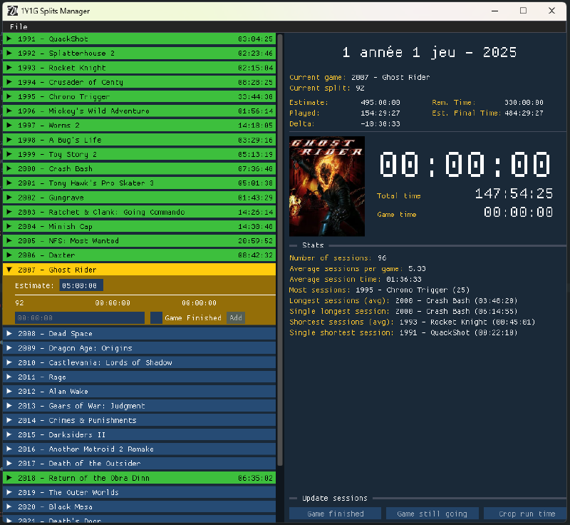 The new interface with the timer added in the right panel